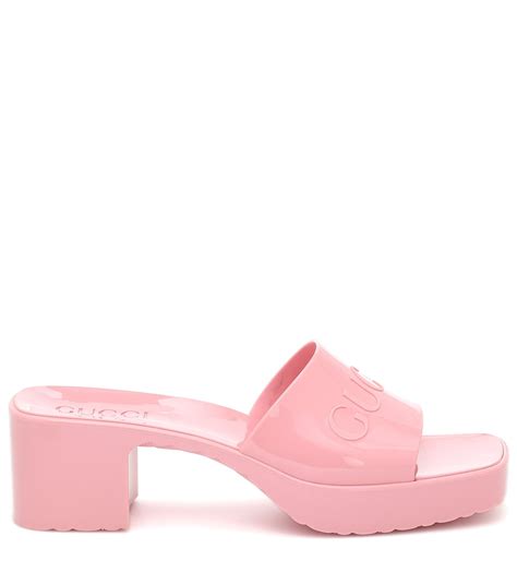 gucci rubber clogs dupe|gucci logo rubber platform sandals.